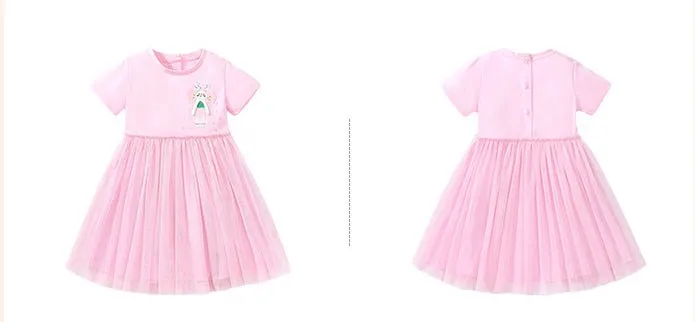 Toddler/Kid Girl's Short Sleeve Rabbit Princess Design Dress