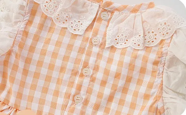 Toddler/Kid Girl's Yellow Plaid Summer Dress