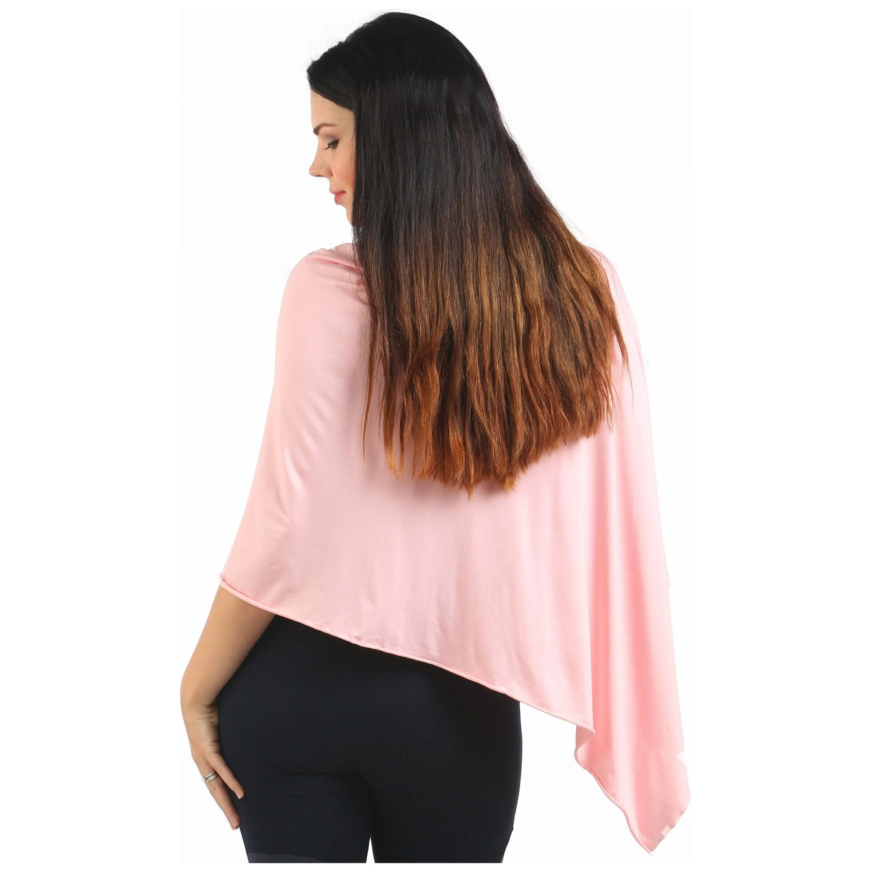 UberMums Blush Pink Nursing Poncho - Modal Spandex