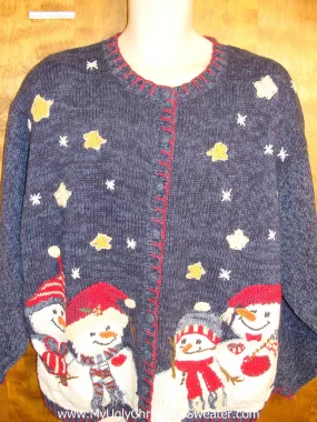 Ugly 3XL Blue Christmas Jumper