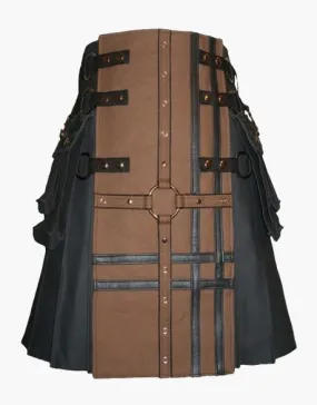 Utility kit in black and brown-hybrid Gothic style