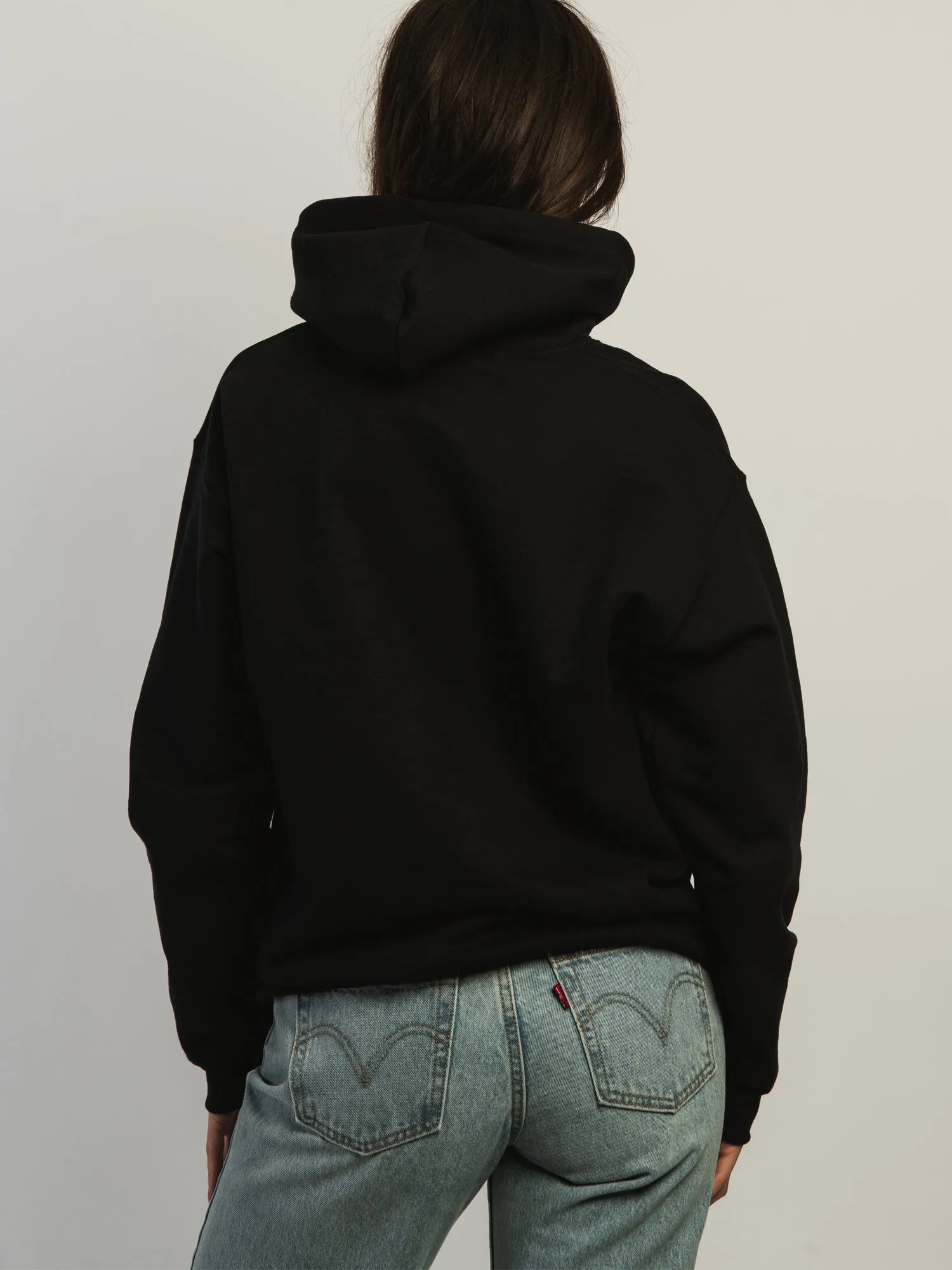 VERBAGE BRAT PULLOVER HOODIE - BLACK