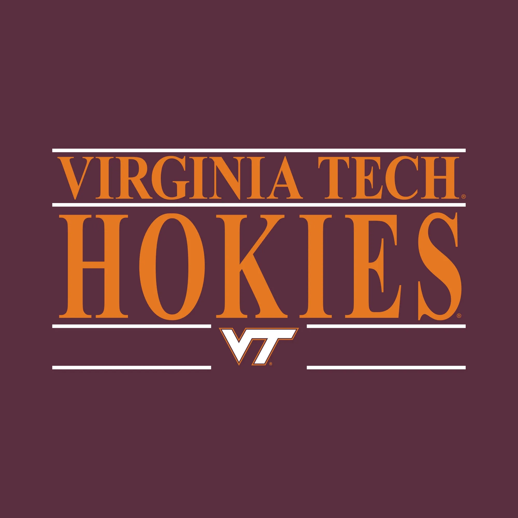 Virginia Tech Headline Crewneck Sweatshirt - Maroon