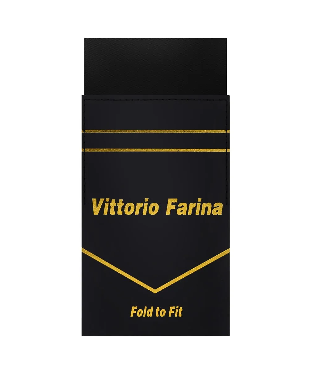 Vittorio Farina Men's Pre-Folded Pocket Square: Flat