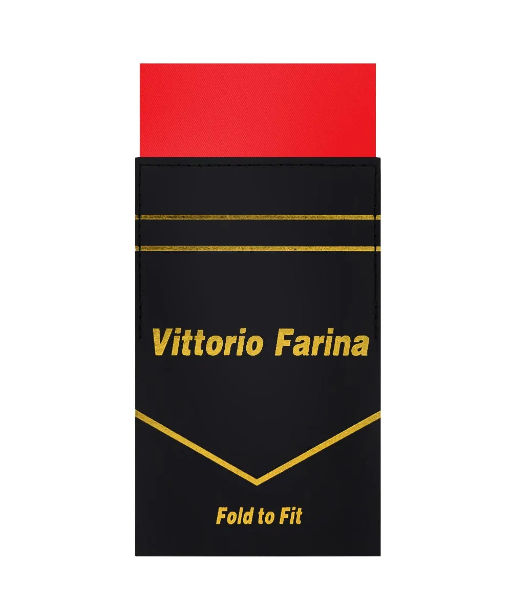 Vittorio Farina Men's Pre-Folded Pocket Square: Flat