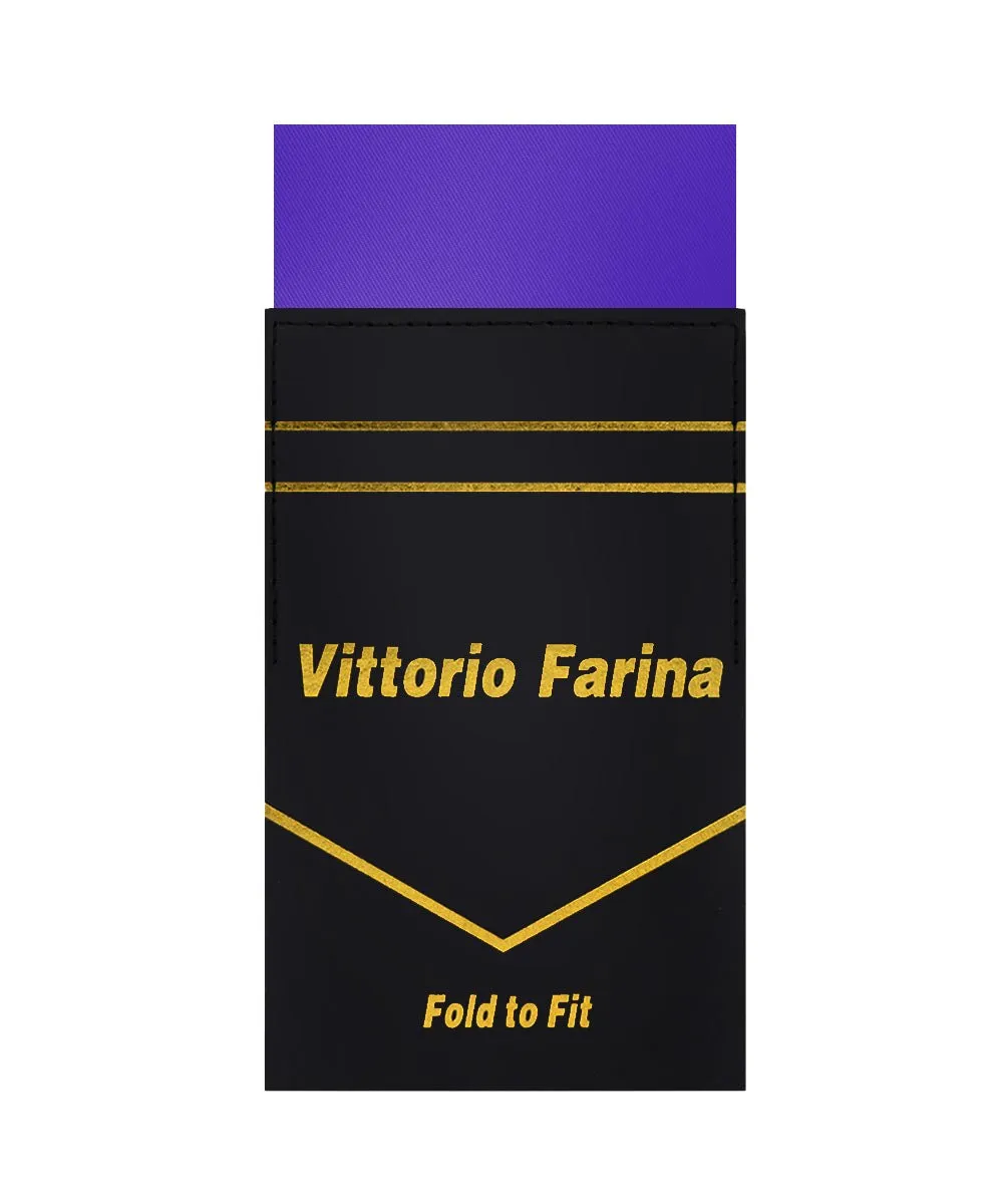 Vittorio Farina Men's Pre-Folded Pocket Square: Flat