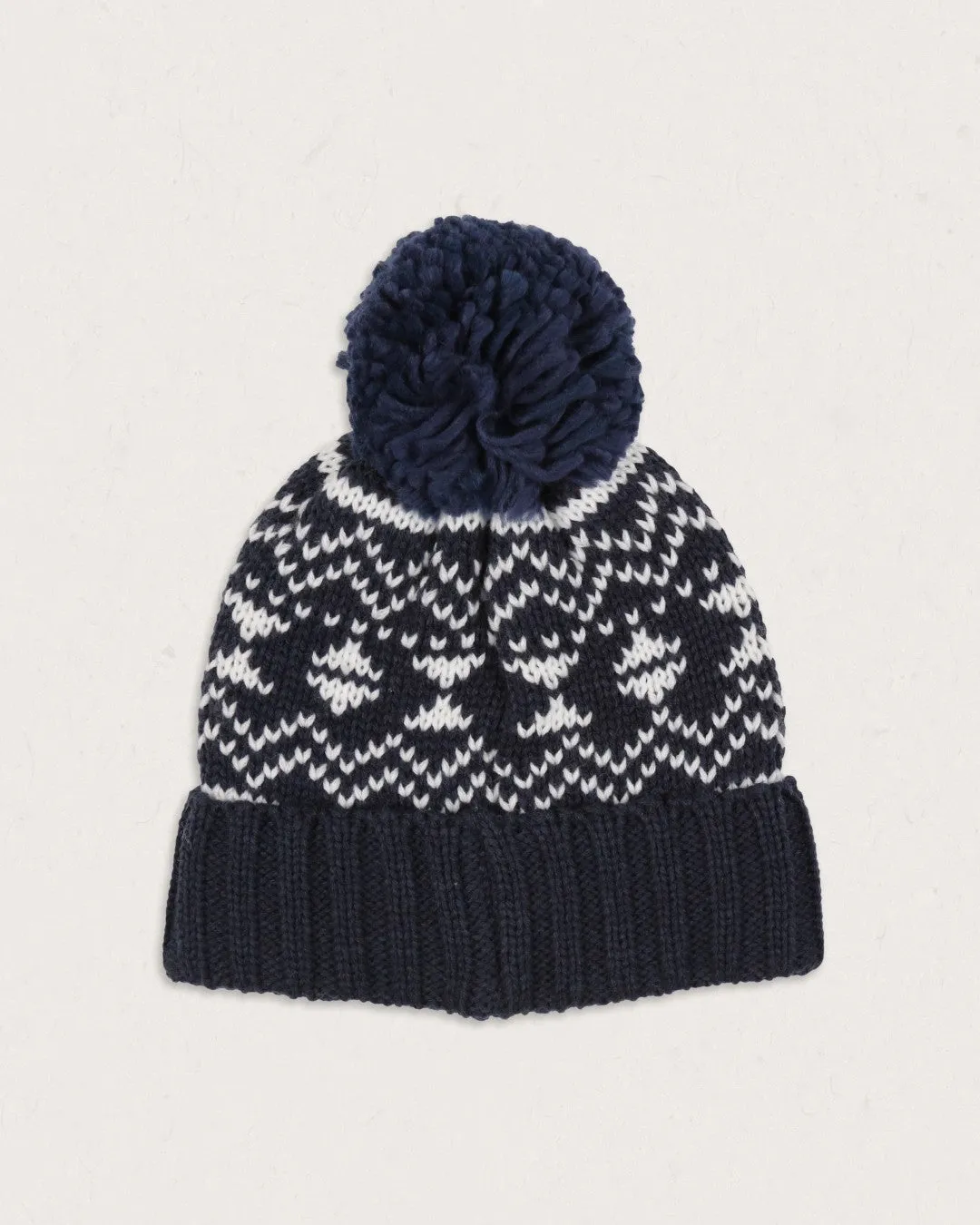 West Coast Recycled Bobble Hat - Rich Navy