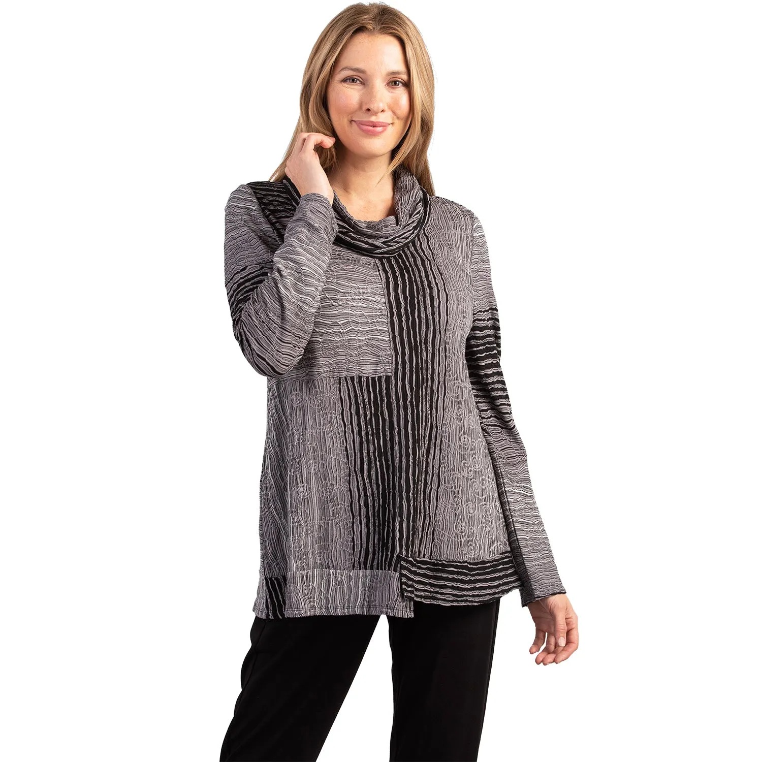 Women's Habitat Cowl Neck Pieced Tunic Gull