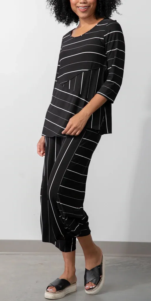 Women's Habitat Liv | Sadie Striped Stretch Tunic | Black