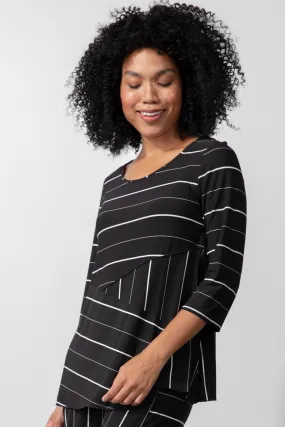 Women's Habitat Liv | Sadie Striped Stretch Tunic | Black