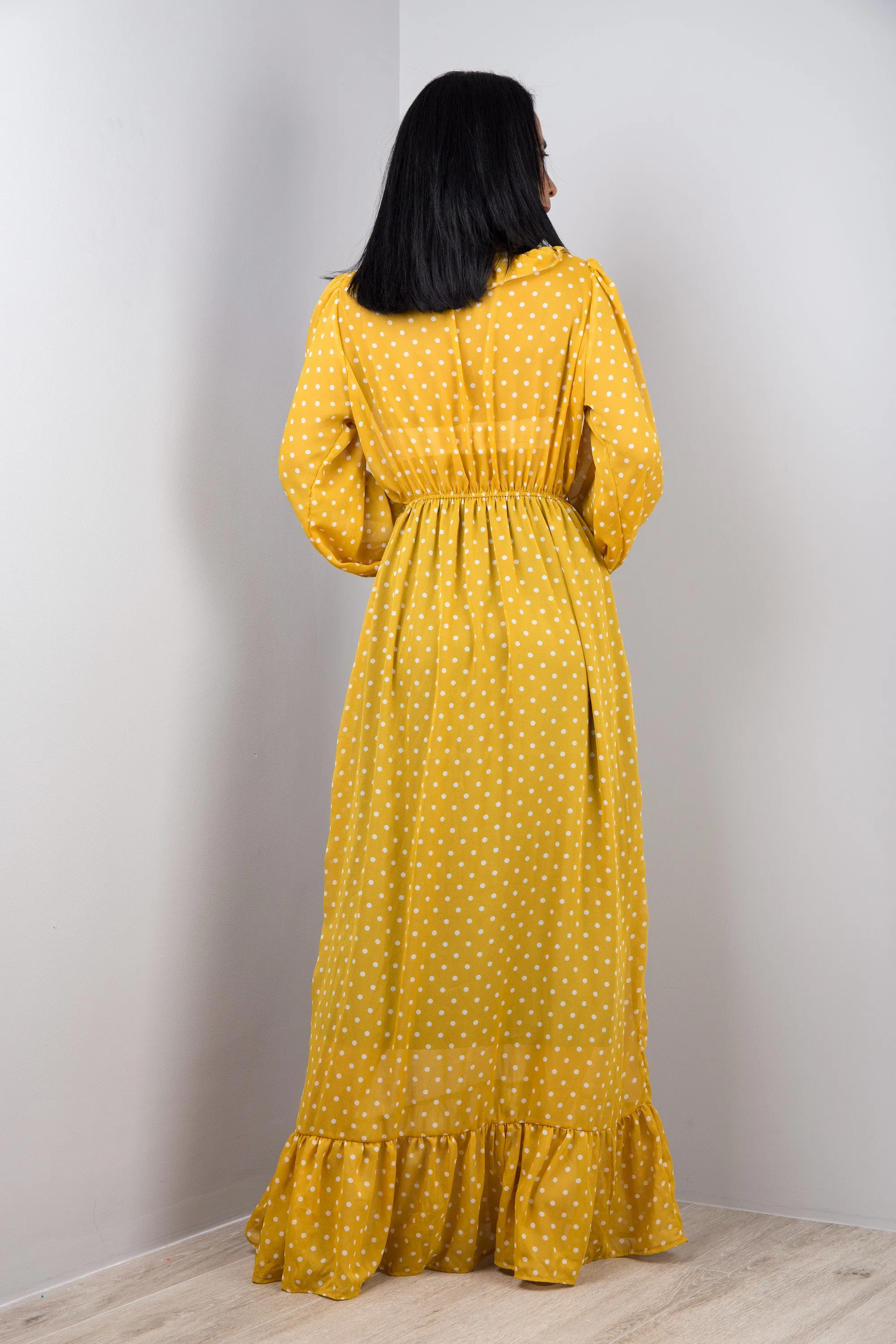 Yellow Chiffon dress