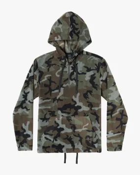 Yukon Quarter Zip Pullover Hoodie - Camo