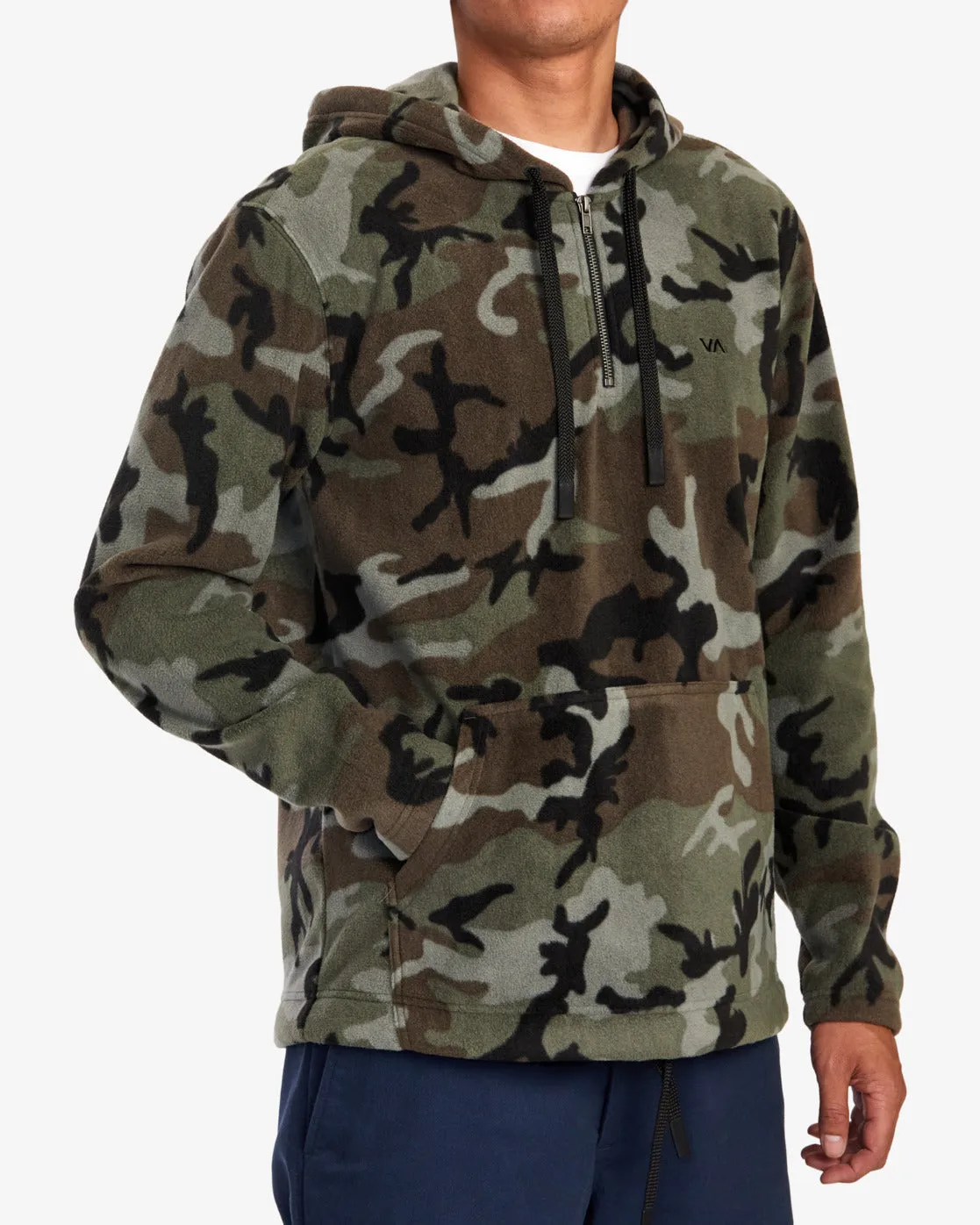 Yukon Quarter Zip Pullover Hoodie - Camo